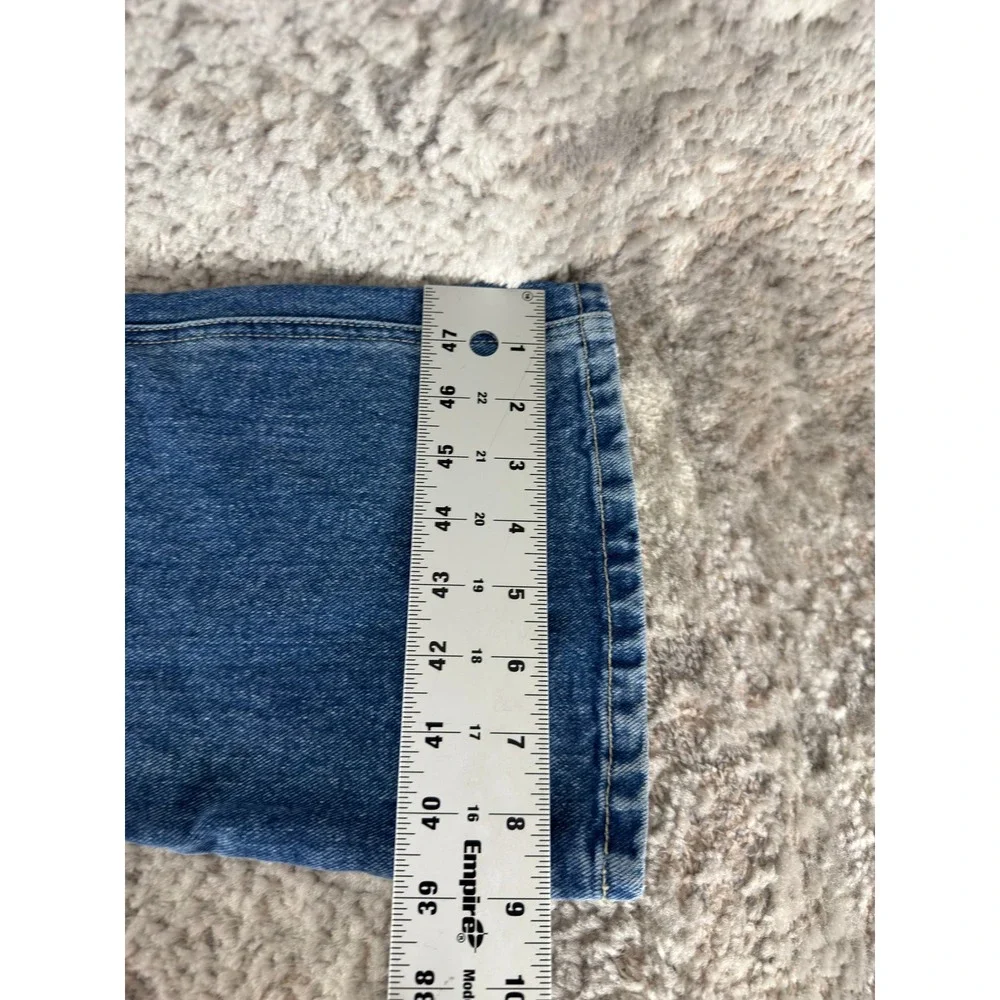 Limited Too Size 14 High Rise Sailor Button Flare Leg Y2K Denim Jeans Blue Women